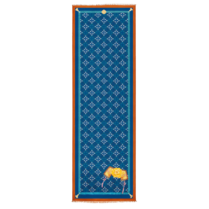 Content manchurian elegance long scarf blue image 1 800x800