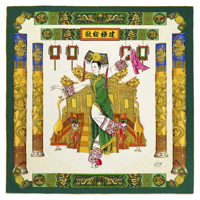 滿族舞方巾